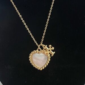 Tory Burch Gold Mother of Pearl Necklace
